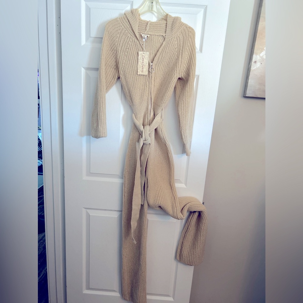 Hooded Sweater Jumpsuit